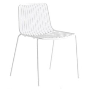 Pedrali Bílá kovová židle Nolita 3650