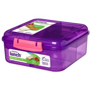 Sistema Krabička na obědy Bento Cube 1,25l fialová