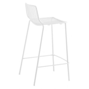 Pedrali Bílá kovová barová židle Nolita 3658