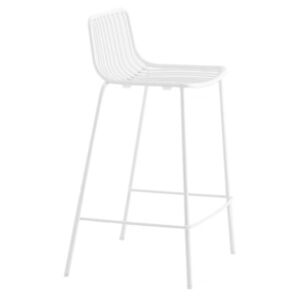 Pedrali Bílá kovová barová židle Nolita 3657
