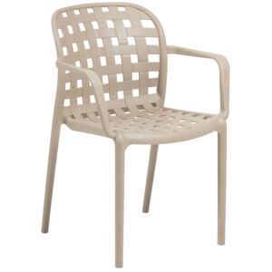 Béžová zahradní plastová židle LaForma Onha