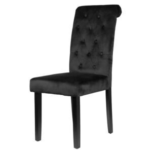 Emi čalouněná židle černá – velur