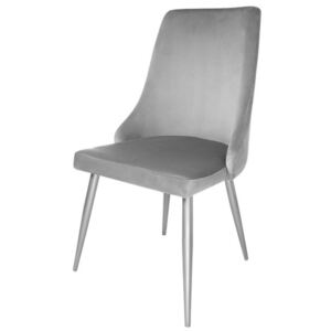 Volcan čalouněná židle šedá – velur