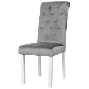 Emi čalouněná židle šedá – velur