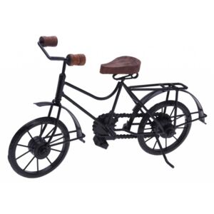 HOMESTYLING Dekorace stojící kovová Bicykl 36 cm černá