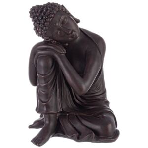 Hnědá soška odpočívající Bizzotto Buddha