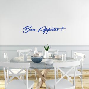 Samolepka na zeď GLIX - Bon Appétit Modrá 50 x 10 cm