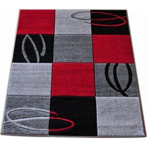 Kusový koberec FANTASY 6 šedý červený 60x100