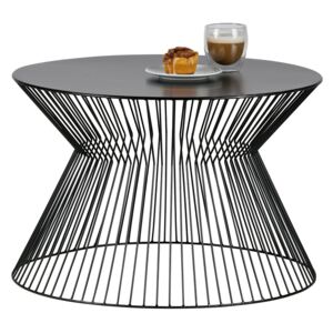 Hoorns Černý kovový konferenční stolek Timon 60 cm