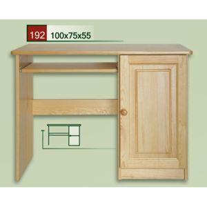 Dřevěný psací stůl CLASSIC 192 z masivu borovice