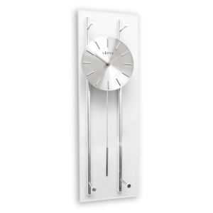 Luxusní stříbrné skleněné kyvadlové hodiny LAVVU PENDULUM LCT3012 (POŠTOVNÉ ZDARMA!!)