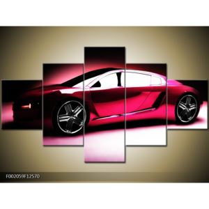 Obraz růžového lesklého auta (F002059F12570)