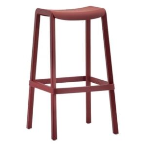 Pedrali Červená plastová barová židle Dome 268