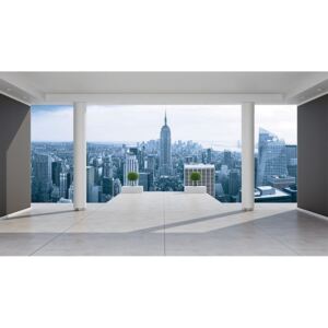 Postershop Fototapeta vliesová: Výhled na Manhattan (Terasa) - 184x254 cm