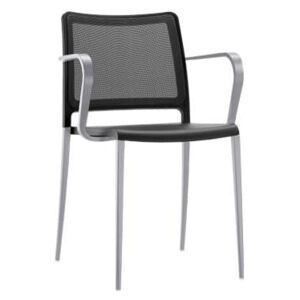 Pedrali Černo stříbrná kovová židle Mya 706