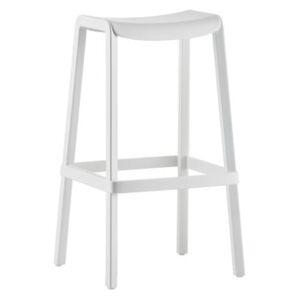 Pedrali Bílá plastová barová židle Dome 268