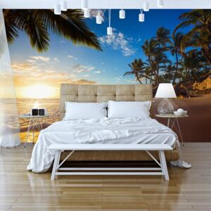 Fototapeta Bimago - Tropical Beach + lepidlo zdarma 200x140 cm