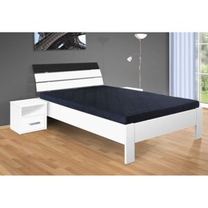 Nabytekmorava postel Darina 200x120 cm matrace: matrace 15 cm, Barva postele: bílá 113, Úložný prostor: bez úložného prostoru