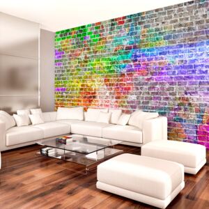 Fototapeta Bimago - Rainbow Wall + lepidlo ZDARMA 200x140 cm