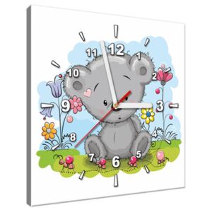 Tištěný obraz s hodinami Medvídek na louce ZP4082A_1AI