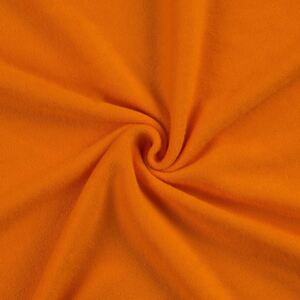 Froté prostěradlo (140 x 200 cm) - oranžové