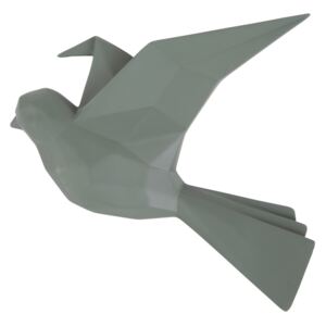 Time for home Zelený nástěnný věšák Origami Bird M