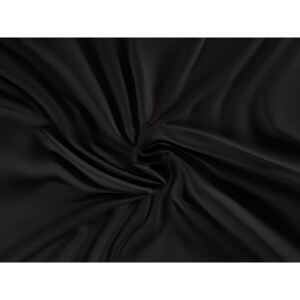 Saténové prostěradlo (120 x 200 cm) - Černá - výšku matrace do 15cm