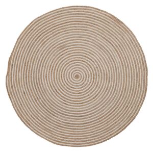 Přírodní jutový koberec LaForma Samy 100 cm s bílým detailem