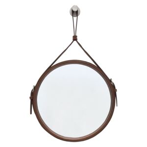 Hnědé kulaté zrcadlo RGE Elvis Ø 60 cm