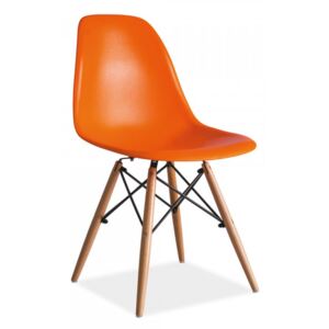 Jídelní židle Enzo oranžová