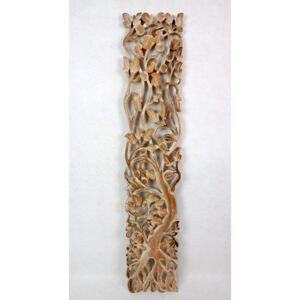 Závěsná dekorace TREE OF LIVE natural , exotické dřevo, ruční práce,100 cm