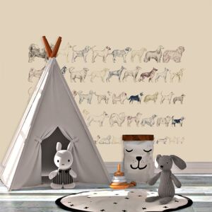 Tapeta SABLIO - Psí plemena 208x125 cm