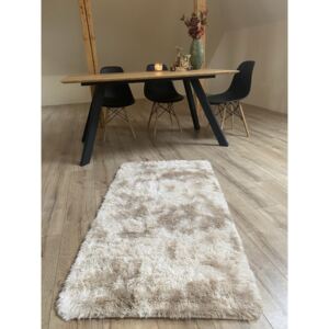 CHEMEX Plyšový koberec HOME - BÉŽOVÝ Rozměr koberce: 80x150 cm