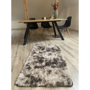 CHEMEX Plyšový koberec HOME - HNĚDÝ Rozměr koberce: 80x150 cm