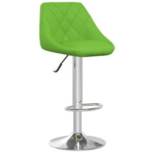 Barová stolička zelená umělá kůže
