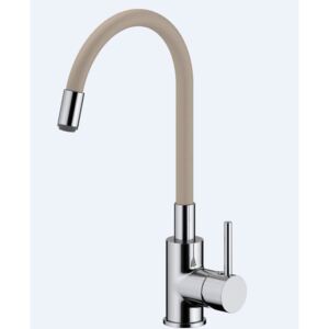 Dřezová baterie S-line se silikonovým ramínkem béžová/chrom SIKOBSLPRO290BE