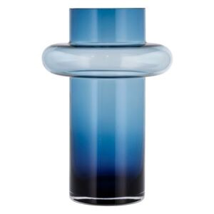 Lyngby Glas Lyngby Glas Skleněná váza Tube 30 cm Dark Blue