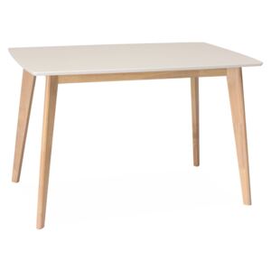 Jídelní stůl - COMBO, bílá/bělený dub