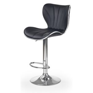 Barová židle H-69 černá / chrom