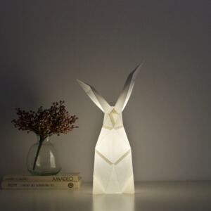 Papírová origami lampa králíček Owl paperlamps Barva: Bílá