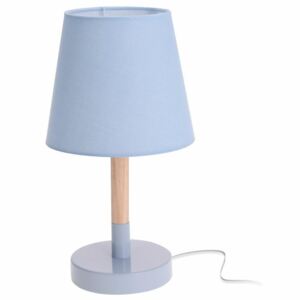 DekorStyle Stolní lampa s modrým stínidlem 30,5 cm