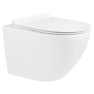 Mexen Lena WC mísa Rimless, WC sedátko se zpomalovacím mechanismem, Slim, duroplast - bílá - 30224000