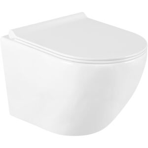 Mexen Lena WC mísa Rimless, WC sedátko se zpomalovacím mechanismem, Slim, duroplast - bílá - 30220500