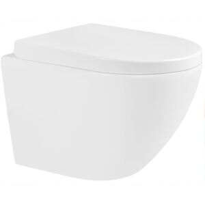 Mexen Lena WC mísa Rimless, WC sedátko se zpomalovacím mechanismem, široký, duroplast - bílá - 30220200