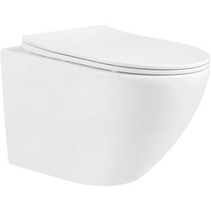 Mexen Lena WC mísa Rimless, WC sedátko se zpomalovacím mechanismem, Slim, duroplast - bílá - 30220300