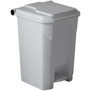 Pedálový odpadkový koš na třídění odpadu TKG Change 393050, bílý, 50 L