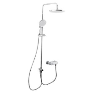 Sprchový systém Swiss Aqua Technologies s pákovou baterií bílá/chrom SATBSETSK1