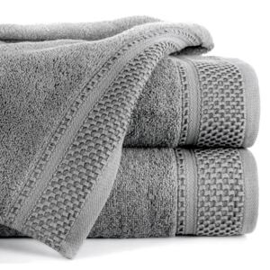 Bavlněný froté ručník s proužky CANDY 50x90 cm, šedá, 580 gr Mybesthome Varianta: ručník - 1 kus 50x90 cm