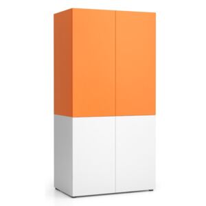 PLAN Uzamykatelná kuchyňská skříň NIKA 1000 x 600 x 2000 mm, oranžová
