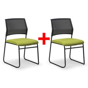 Konferenční židle Mystic 1+1 ZDARMA, zelená
